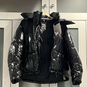 Shiny Zara puffer coat